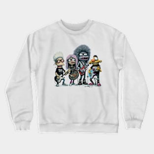 funny rock music band Crewneck Sweatshirt